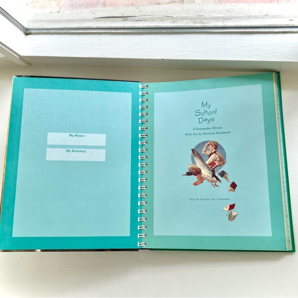 NEW Norman Rockwell My School Days Keepsake Album Preschool to Grade 8 Art Book - Picture 3 of 16